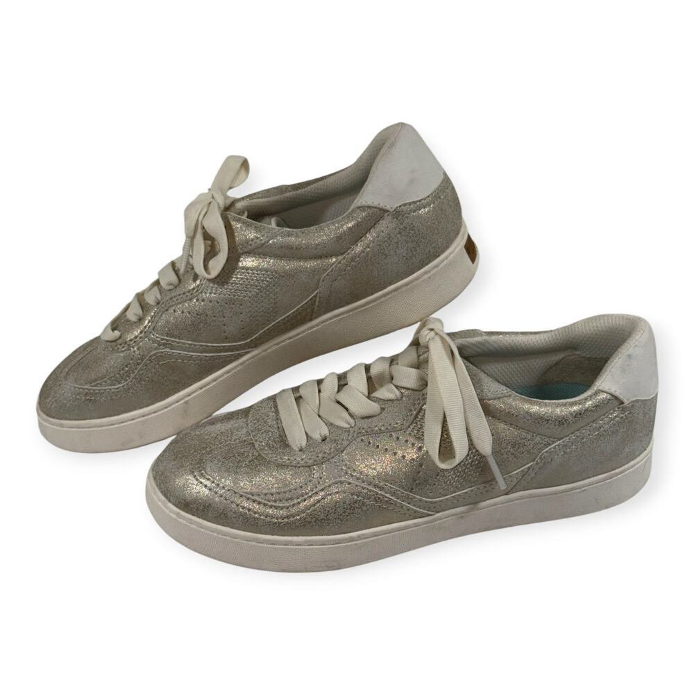 Dr. Scholl's Right On Casual Sneakers, Met Gold & Silver Finish, Women's 7.5